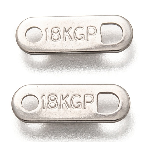304 из нержавеющей стали вкладки ломтик цепи, овал со словом 18 кгп