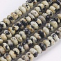 Естественной яшмы бисер нитей, граненые, рондель