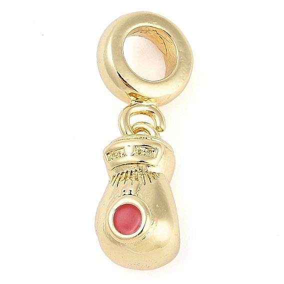 Покрытие стойки латунная эмаль европейские подвески, боксерские перчатки с большими отверстиями, реальный 18 k позолоченный, долговечный, без кадмия и без свинца