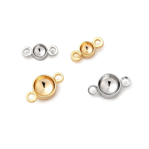 Плоские круглые латунные оправы для страз, без никеля 