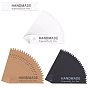12 Sets 3 Colors Paper Display Cards, Rectangle with Word HANDMADE