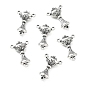 Tibetan Style Zinc Alloy Lantern Chandelier Component Links, 3 Loop Connectors, Lead Free & Cadmium Free, 22.2x15.4x6.2mm, Hole: 1.2mm, about 192pcs/500g