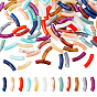 DIY Curved Chunky Bracelet Making Kit, Including Imitation Gemstone Acrylic Curved Tube Beads, Elastic Thread