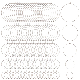 304 из нержавеющей стали бокал прелести кольца, обручание серьги, DIY материал для баскетбола обруча серьги жены