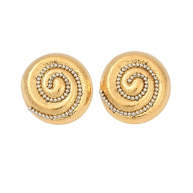 304 серьги-гвоздики из нержавеющей стали в форме спирали