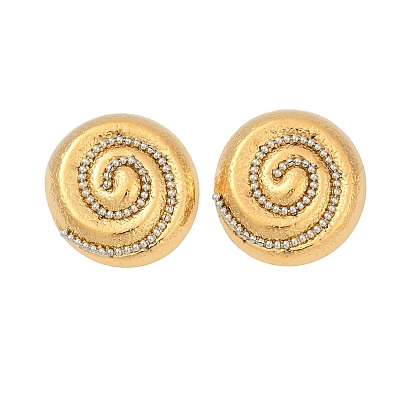 304 серьги-гвоздики из нержавеющей стали в форме спирали