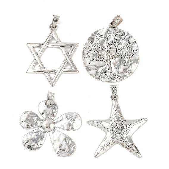 Тибетский сплав стиля большие кулоны, античное серебро