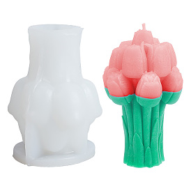 Силиконовые формы для цветов, формы для свечей, формы для литья гипсовой смолы