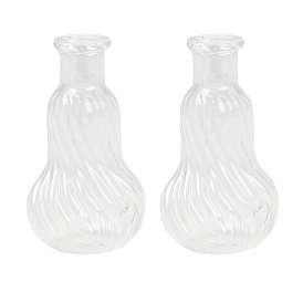 Прозрачные контейнеры для стеклянных шариков, скрученная форма тыквы