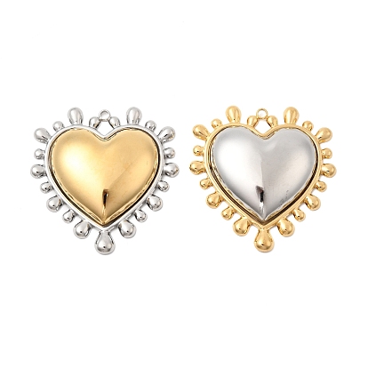 304 из нержавеющей стали большие кулоны, шарма сердца