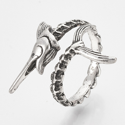 Alloy Cuff Finger Rings, Swordfish