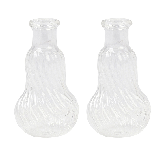 Прозрачные контейнеры для стеклянных шариков, скрученная форма тыквы