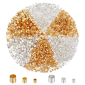 2400 шт. 6 стили латунные бусины, без кадмия и без свинца, трубка