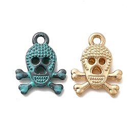 Сплавочные подвески тибетского стиля, череп, без кадмия, без никеля и без свинца, долговечный