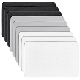 9шт. 3цветные ремонтные заплатки из ПВХ, для надувной лодки, плота, каяка, надувная кровать, прямоугольные