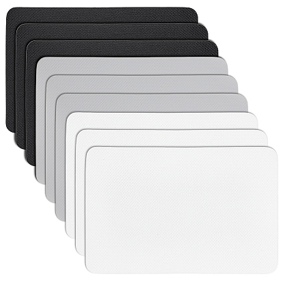 9шт. 3цветные ремонтные заплатки из ПВХ, для надувной лодки, плота, каяка, надувная кровать, прямоугольные