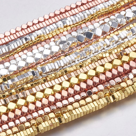 Гальванизировать немагнитных синтетический гематит нитей бисера, разнообразные