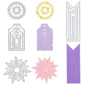 Geometric Patterns Carbon Steel Cutting Dies Stencils, for DIY Scrapbooking/Photo Album, Decorative Embossing DIY Paper Card