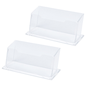 Прозрачная акриловая визитница, наклонная стойка для брошюр