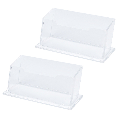 Прозрачная акриловая визитница, наклонная стойка для брошюр