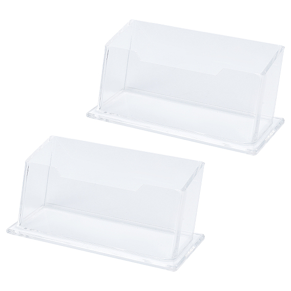 Прозрачная акриловая визитница, наклонная стойка для брошюр