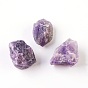 Natürlichen Amethyst Perlen, Hälfte gebohrt Perlen, Nuggets