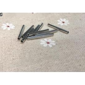 10pcs Quetschrohrperlen aus Messing, säulenförmige Endklemmperlen, Tipps zur Kabelabdeckung, Ende lose Perlen