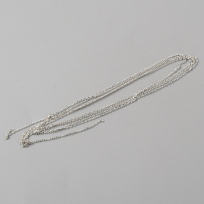 925 серебряные кабельные цепи, несварные
