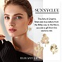 SUNNYCLUE Plant Theme Brass Pendants, Flower & Leaf