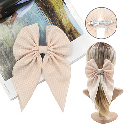 300Pcs Bowknot Polyester Hair Barrettes for Girls Women