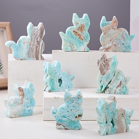 Natural Hemimorphite Display Decorations, for Home Decoration, Cat