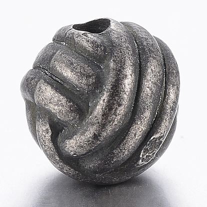 316 Surgical Stainless Steel Beads, Round