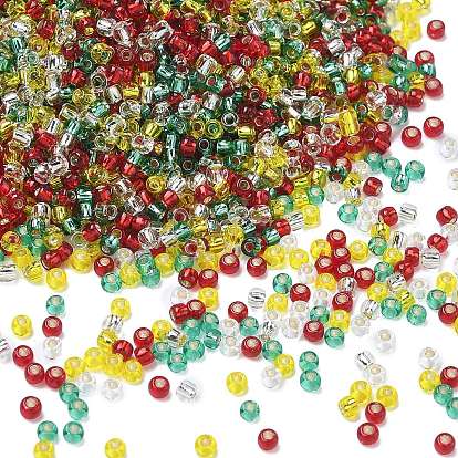4 цвета 11/0 рождественские круглые бисеринки Toho, серебряная линия, 21 & 24b & 25c & 32