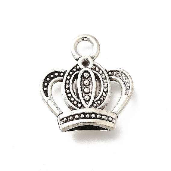 Сплавочные подвески тибетского стиля, без кадмия и без свинца, корона прелести