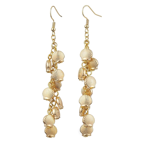 Сплав мотаться серьги, Серьги-кластеры в форме ракушки из АБС-пластика