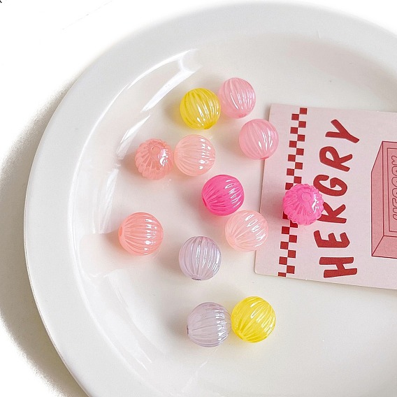 Непрозрачные акриловые бусины, тыква