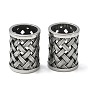 304 Stainless Steel Beads, Large Hole Beads, Woven Column