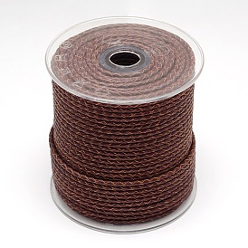 Braided Leather Cord, Eco-Friendly(Lead Free), Leather Jewelry Cord, Jewelry DIY Making Material