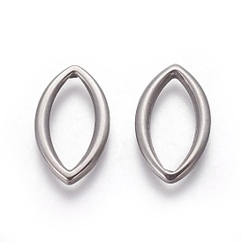 304 acier inoxydable reliant bagues, liens marquise, oeil de cheval