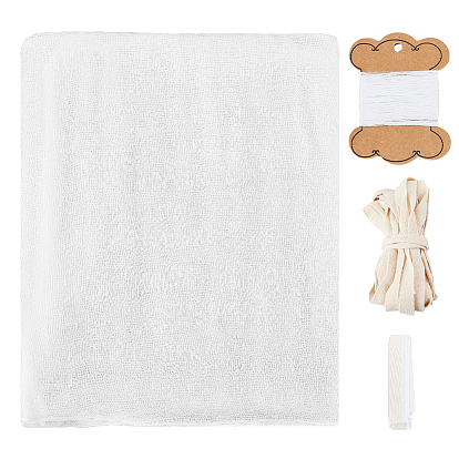 Наборы инструментов для переплета, включая хлопчатобумажную нить, плоская хлопковая лента, плоские хлопковые повязки на голову и хлопчатобумажная ткань