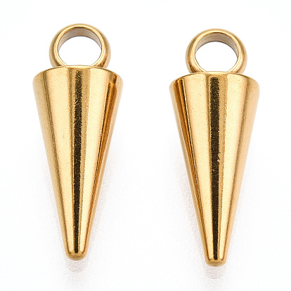 Ионное покрытие (ip) 201 брелоки из нержавеющей стали, без кадмия, без никеля и без свинца, конус / шип