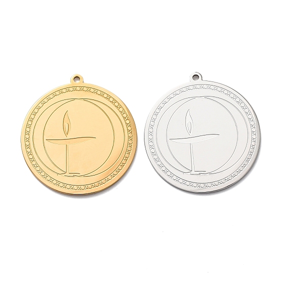 304 подвески из нержавеющей стали, плоская круглая форма с подвеской в виде чаши