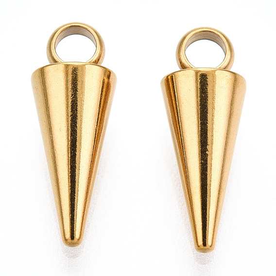 Ионное покрытие (ip) 201 брелоки из нержавеющей стали, без кадмия, без никеля и без свинца, конус / шип