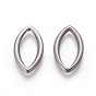 304 acier inoxydable reliant bagues, liens marquise, oeil de cheval