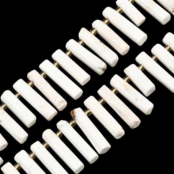 Натуральные лимонно-бирюзовые (яшмовые) бусины пряди, колонка