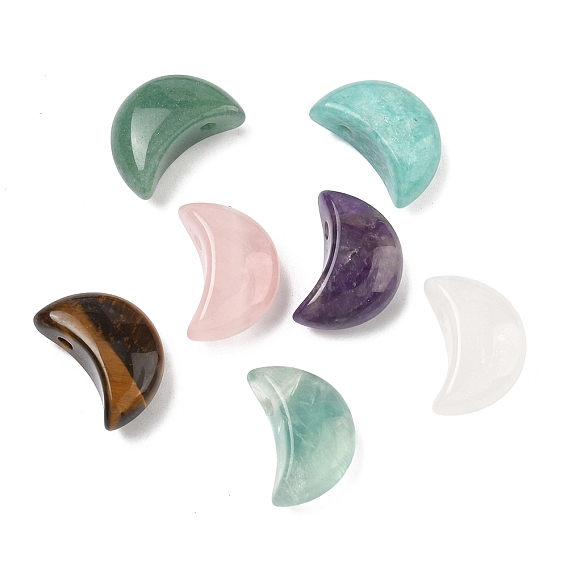 Природных драгоценных камней подвески, прелести полумесяца