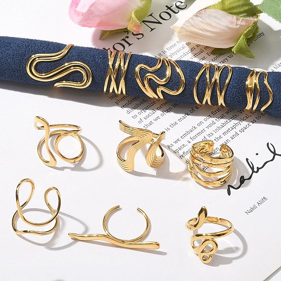 304 открытые манжеты из нержавеющей стали для женщин