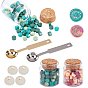 DIY Wax Seal Wax Sealing Stamps Tools Sets, Including Sealing Wax Particles, Candles, Stainless Steel Spoon, Iron Handle Spoon