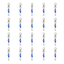 20шт. брелок из искусственного жемчуга из АБС-пластика, с лентой для информирования о раке молочной железы, вырезанным словом «хмель» и результатами сплава