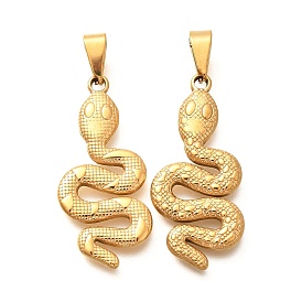 201 подвески из нержавеющей стали, змеиные чары, ионное покрытие (ip)